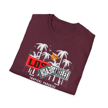 Summer Paradise Beach Tee, Unisex Softstyle T-Shirt