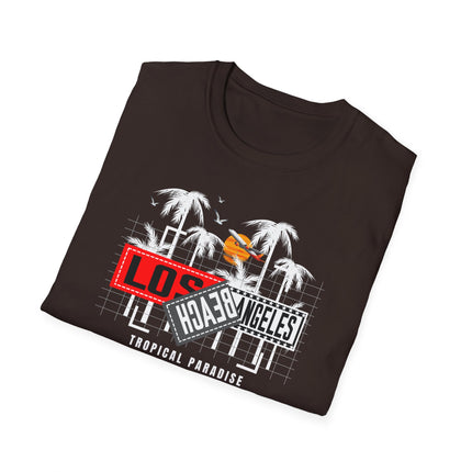 Summer Paradise Beach Tee, Unisex Softstyle T-Shirt