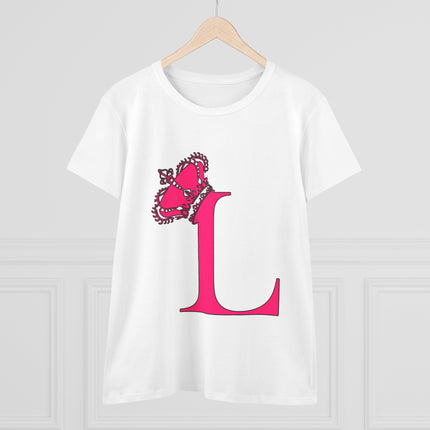 👑 L is for Queen – Monogram Crown Tee