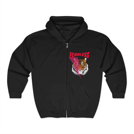 FEARLESS Zip-Up Hoodie – Unleash the Wild Within