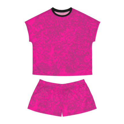 Women's Pink Marble Lounge Set