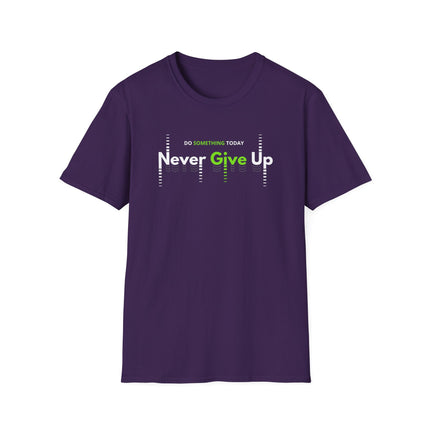 Never Give Up – Motivational Quote T-Shirt for Everyday Hustle