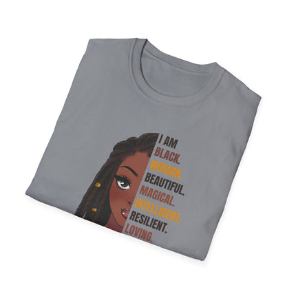 Empowered Queen Tee I Am” Statement Shirt (White)