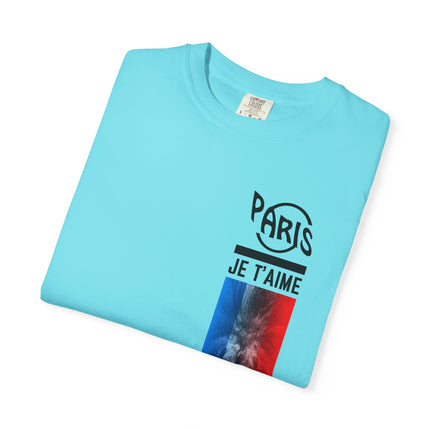 Paris Je T’aime Lion Tee – French Flag Art Graphic T-Shirt