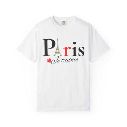 Paris Je t’aime” Eiffel Tower T-Shirt – Romantic French Style Tee