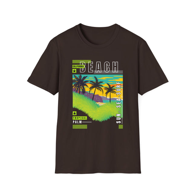 California Beach Tee – Tropical Vibes, Sunset Style 🌴🌅