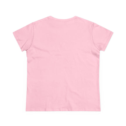 Women's Midweight Cotton Tee, Print Queen Letter Y