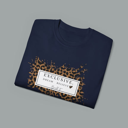 ✨ EXCLUSIVE. Dream. Believe. Leopard Graphic Tee