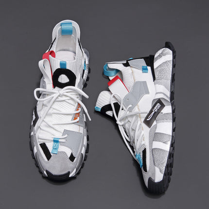 Summer Men's New Flying Woven Casual Shoes Breathable