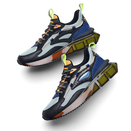 Trendy Men's Lace-up Leather Casual Sneakers