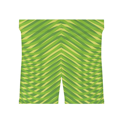 🍃 "Lime Twist" High-Waist Active Shorts