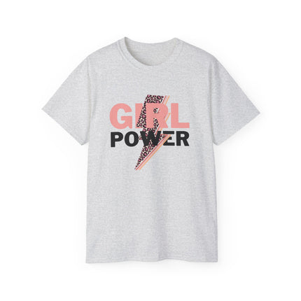 ⚡ Girl Power Leopard Bolt Tee – Fierce, Fearless, Feminine