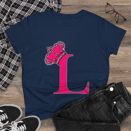 👑 L is for Queen – Monogram Crown Tee