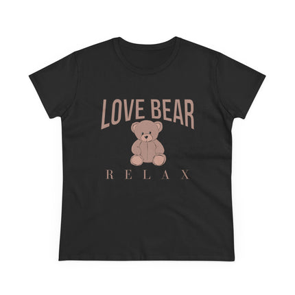 Love Bear Relax, Women's Midweight Cotton Tee