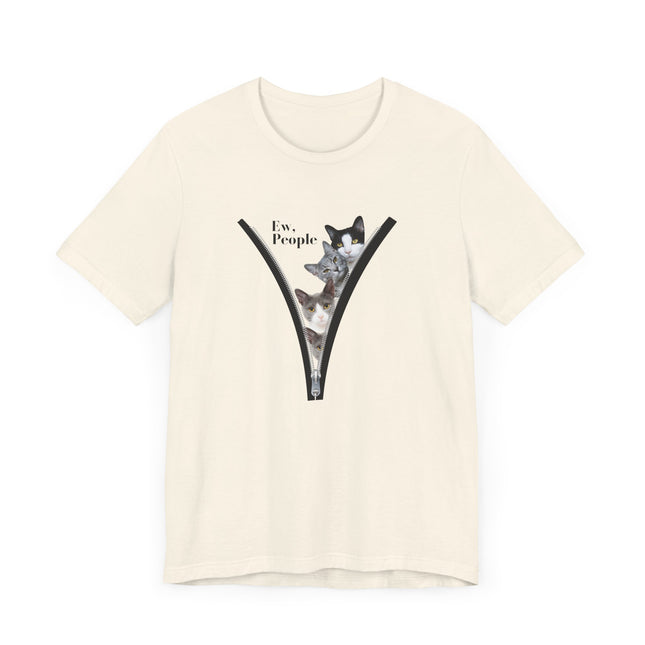 😾 Ew, People” Cat Tee – For the Socially Selective & Cat-Obsessed