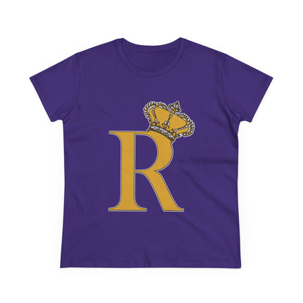👑 “R” Monogram Tee – Regal in White & Gold
