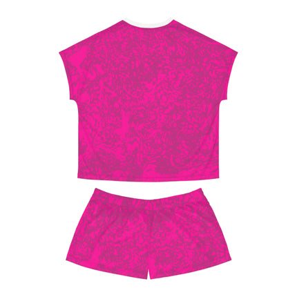 Women's Pink Marble Lounge Set