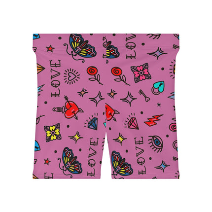 Women's Biker Shorts (AOP) Fashion Summer 100%