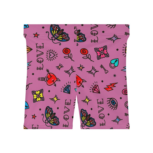 Women's Biker Shorts (AOP) Fashion Summer 100%