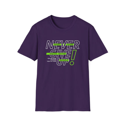 💪 NEVER GIVE UP! Motivational Tee