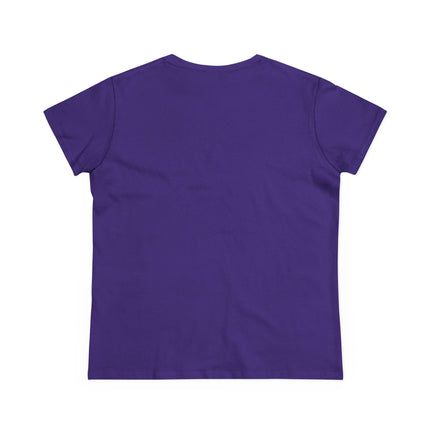 Women's Midweight Cotton Tee, Print Queen Letter T