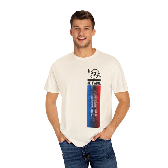 Paris Je T’aime Lion Tee – French Flag Art Graphic T-Shirt