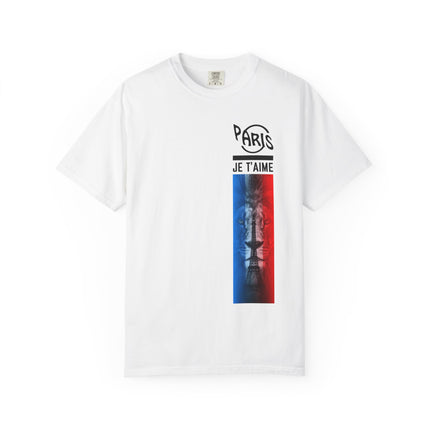 Paris Je T’aime Lion Tee – French Flag Art Graphic T-Shirt