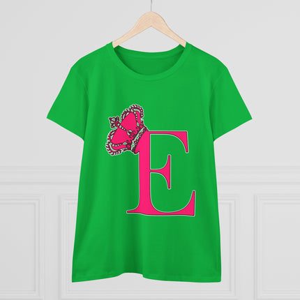👑 “E” Monogram Tee – Royal Gold Edition (White & Gold)