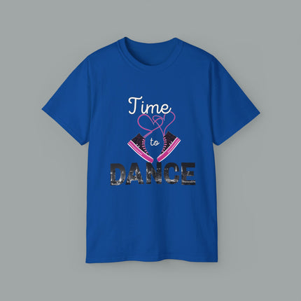 Unisex Ultra Cotton Tee, Print Time To Dance Luxury Design