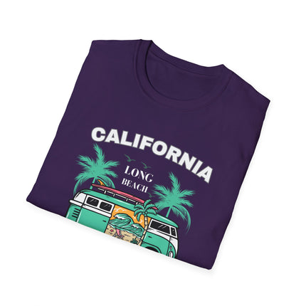 🌴 California Surfers – Long Beach Summer Adventure T-Shirt