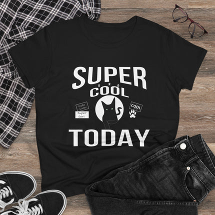 Super Cool Today T-Shirt – Cute Cat Graphic Tee