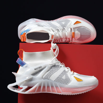 Large Size Men's Shoes Fashion Trend Shaped Soles Increase