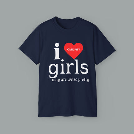 I ❤️ Girls” Tee – Pretty, Bold & Proud 💋