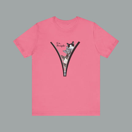😾 Ew, People” Cat Tee – For the Socially Selective & Cat-Obsessed