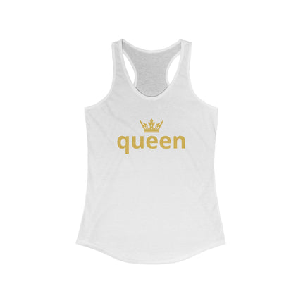 👑 Queen Statement Tank – Gold Edition