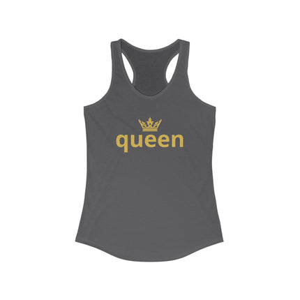 👑 Queen Statement Tank – Gold Edition
