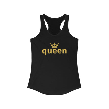 👑 Queen Statement Tank – Gold Edition