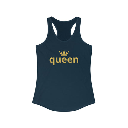 👑 Queen Statement Tank – Gold Edition
