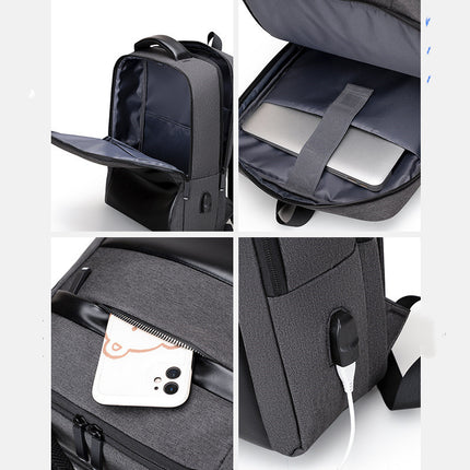 Oxford Cloth Fashion USB Rechargeable Backpack