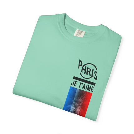 Paris Je T’aime Lion Tee – French Flag Art Graphic T-Shirt
