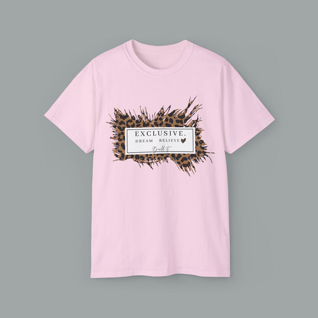 ✨ EXCLUSIVE. Dream. Believe. Leopard Graphic Tee
