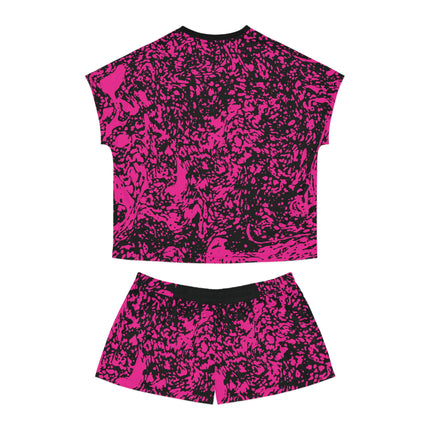 💥 Urban Splatter Tee – Electric Pink & Black