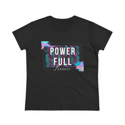 Women's Midweight Cotton Tee, Power Full...