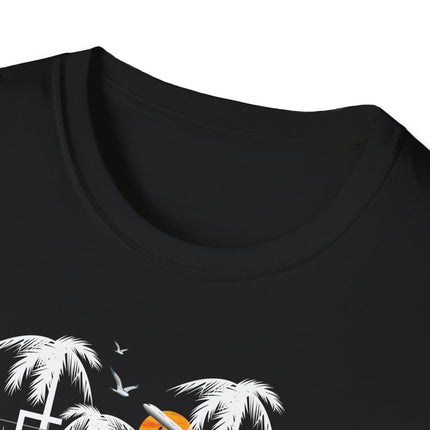 Summer Paradise Beach Tee, Unisex Softstyle T-Shirt