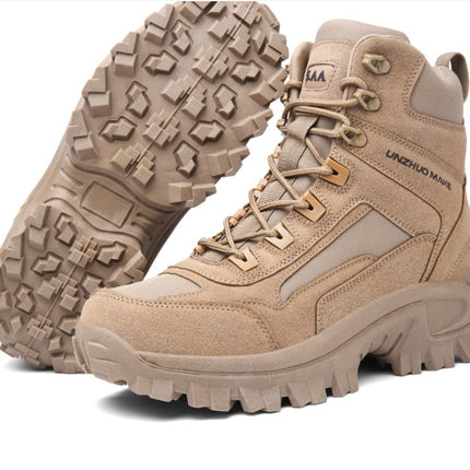 Combat Fall Winter Men High-top Outdoor Training Combat Hiking Desert Warm Snow Boots