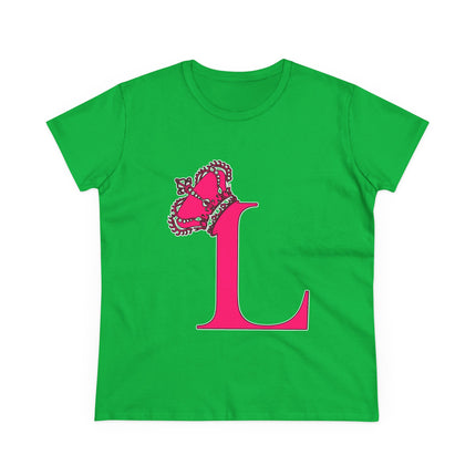 👑 L is for Queen – Monogram Crown Tee