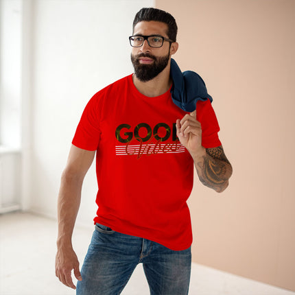 Good Vibes – Minimalist Retro Palm Leaf Graphic Tee