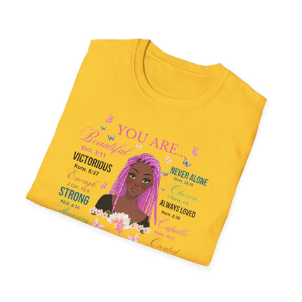 💜 You Are Empowerment Tee – Faith, Beauty & Strength