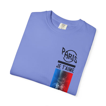 Paris Je T’aime Lion Tee – French Flag Art Graphic T-Shirt