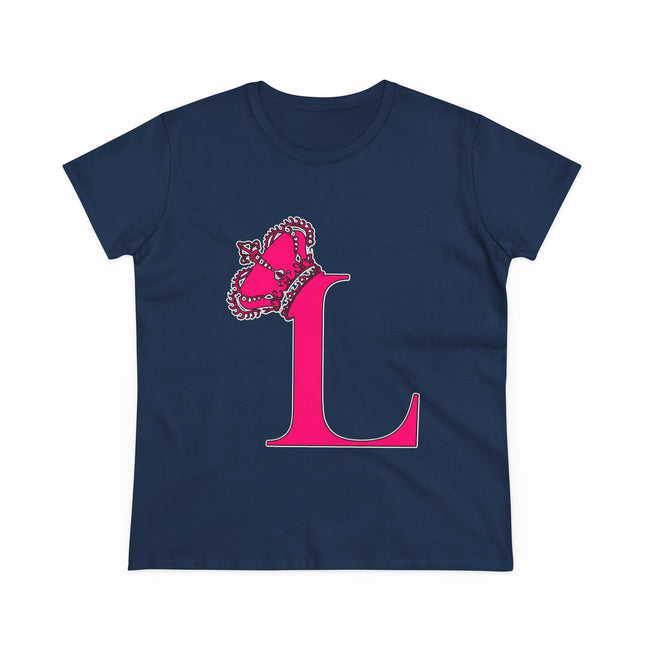 👑 L is for Queen – Monogram Crown Tee